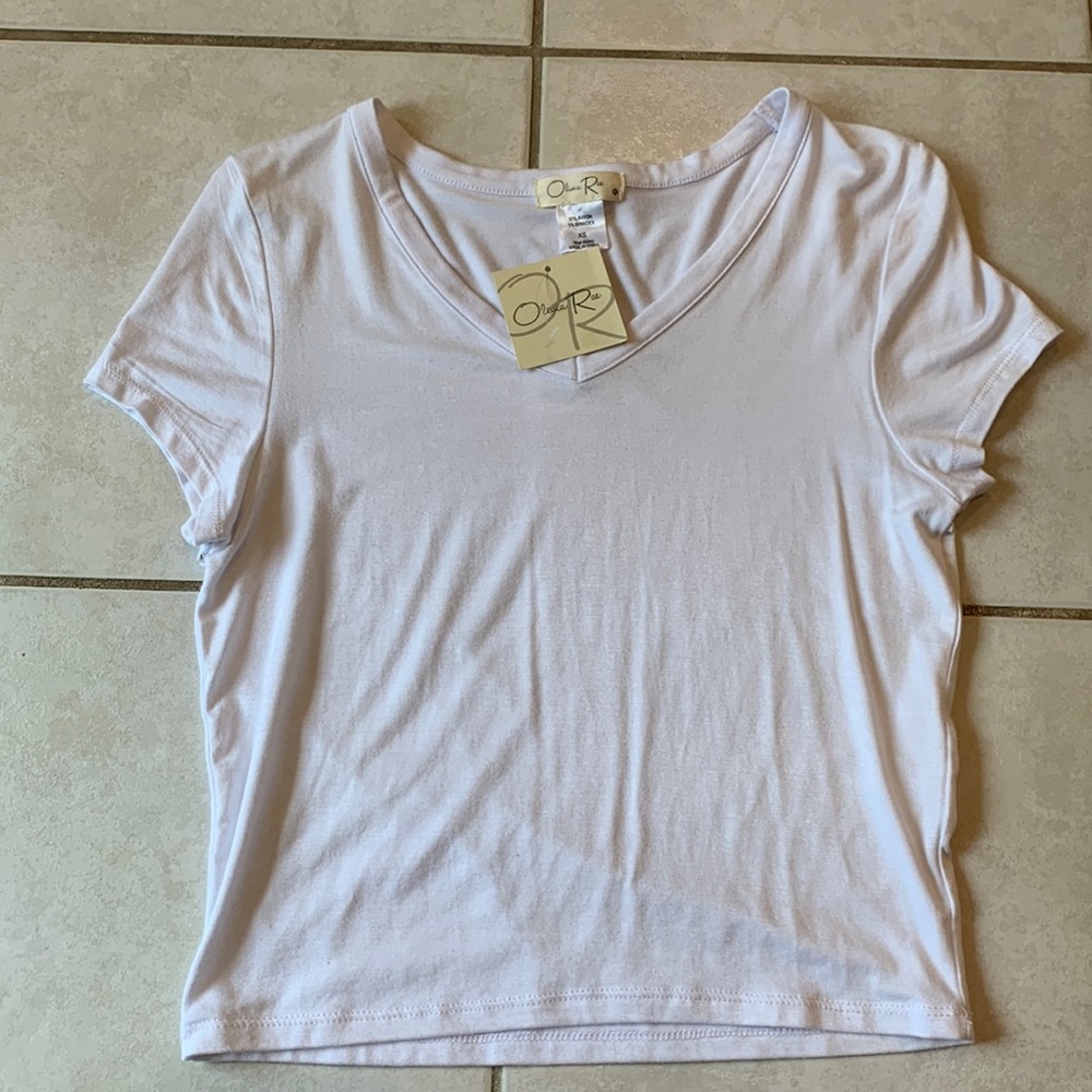 Olivia Rae XS White Tee